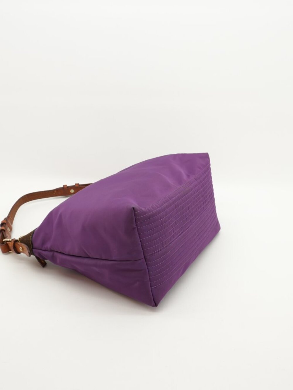 Dooney & Bourke Purple Canvas And Leather Colorful Shoulder Bag Tote - Picture 6 of 16
